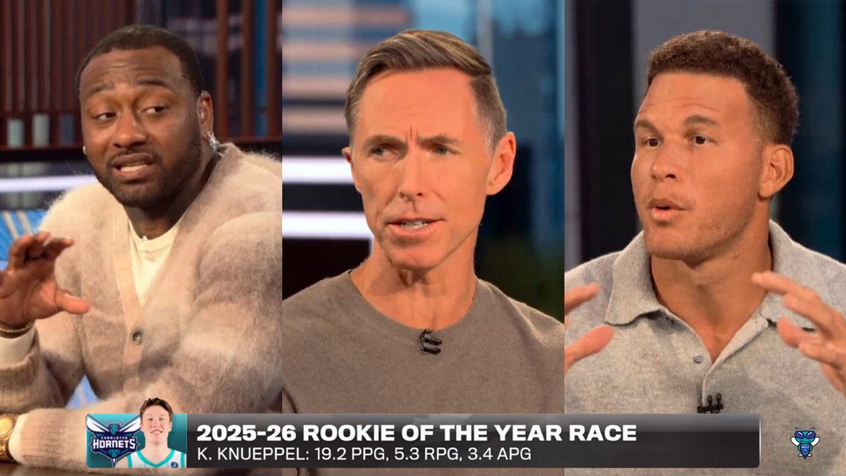 Cooper Flagg was a "lock" for ROTY... but it's clear the award belongs to Kon Knueppel. 🗣️ John Wall: "He should be clear-cut Rookie of the Year." 🗣️ Steve Nash: "The efficiency, consistenscy... it's outrageous." 🗣️ Blake Griffin: "Kon has been spectacular from start to finish."