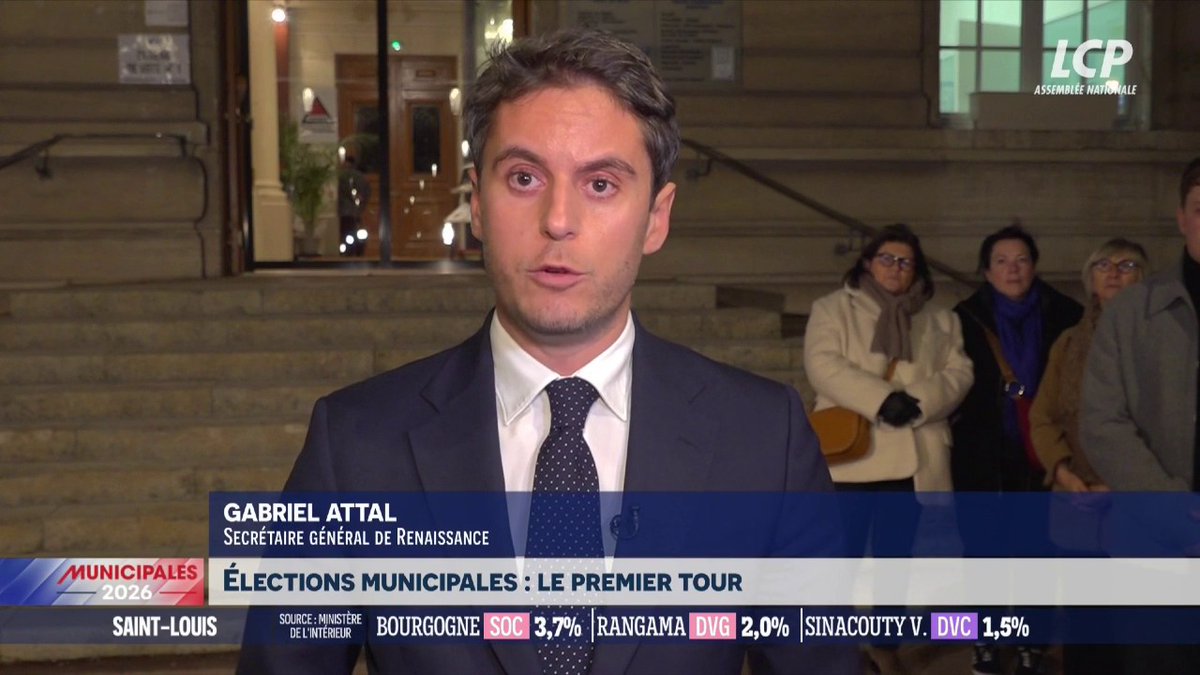 "Nous ne participerons à aucune alliance directe ou indirecte, ni avec l'extrême gauche de La France insoumise, ni avec l'extrême droite du RN, de Reconquête ou de l'UDR", martèle Gabriel Attal. "Nous tendrons la main aux autres forces républicaines". #Municipales2026