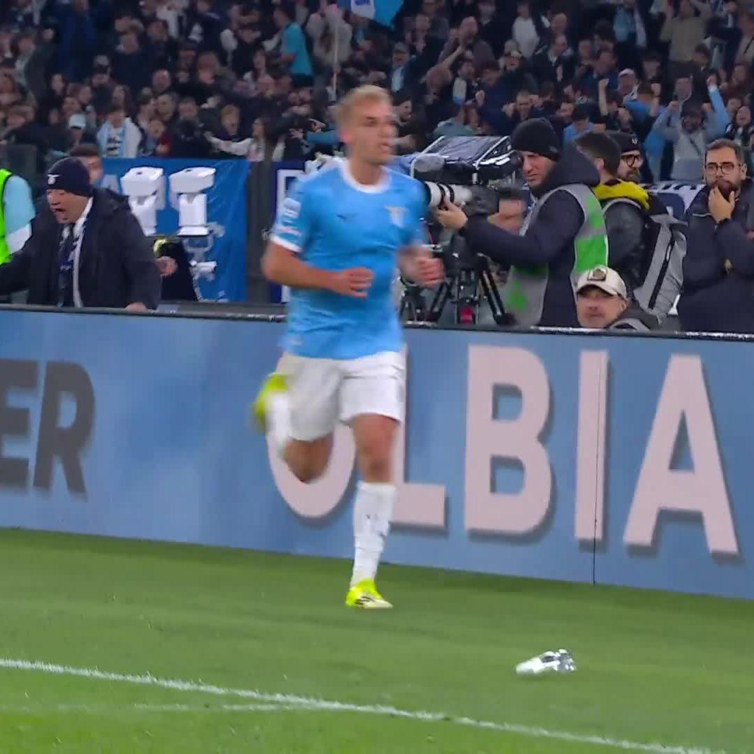 Isaksen porta in vantaggio la Lazio 🔓 #LazioMilan 1-0
