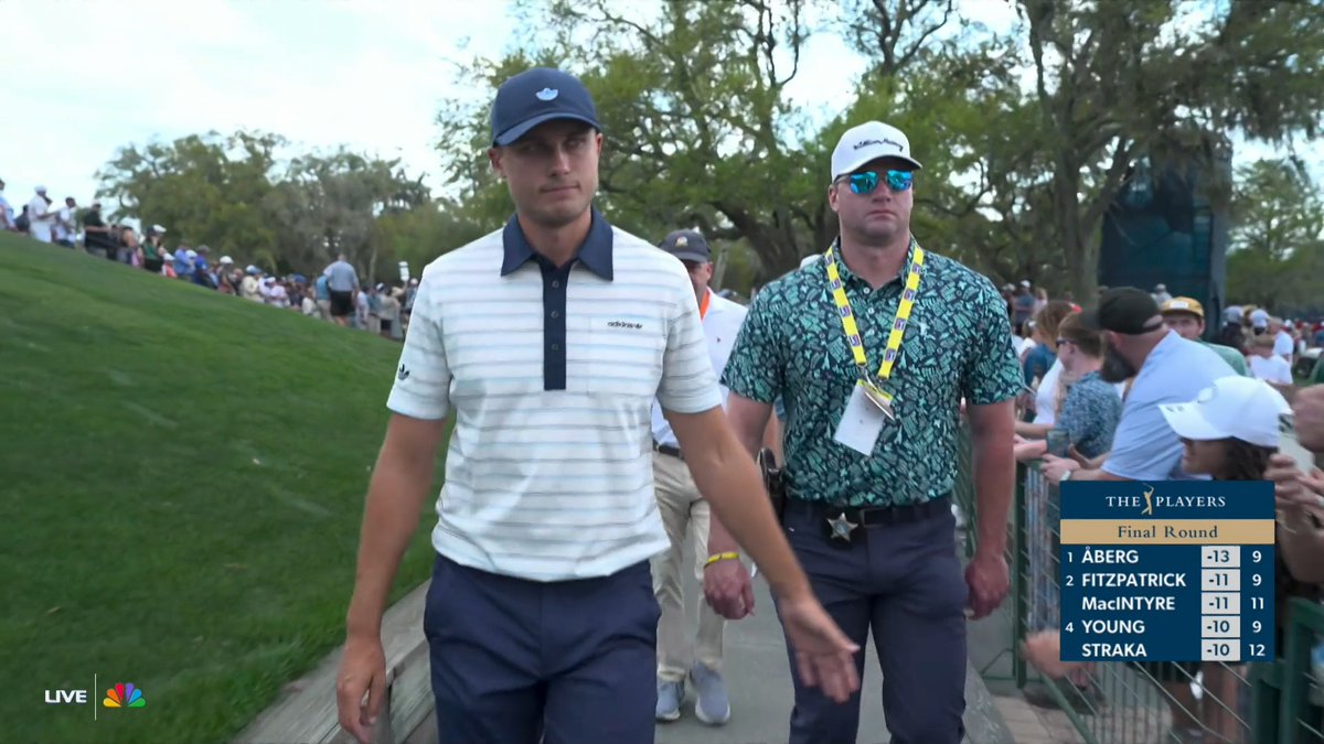 It ain't over until it's over. Ludvig Åberg takes on the back nine on NBC and Peacock. #THEPLAYERS