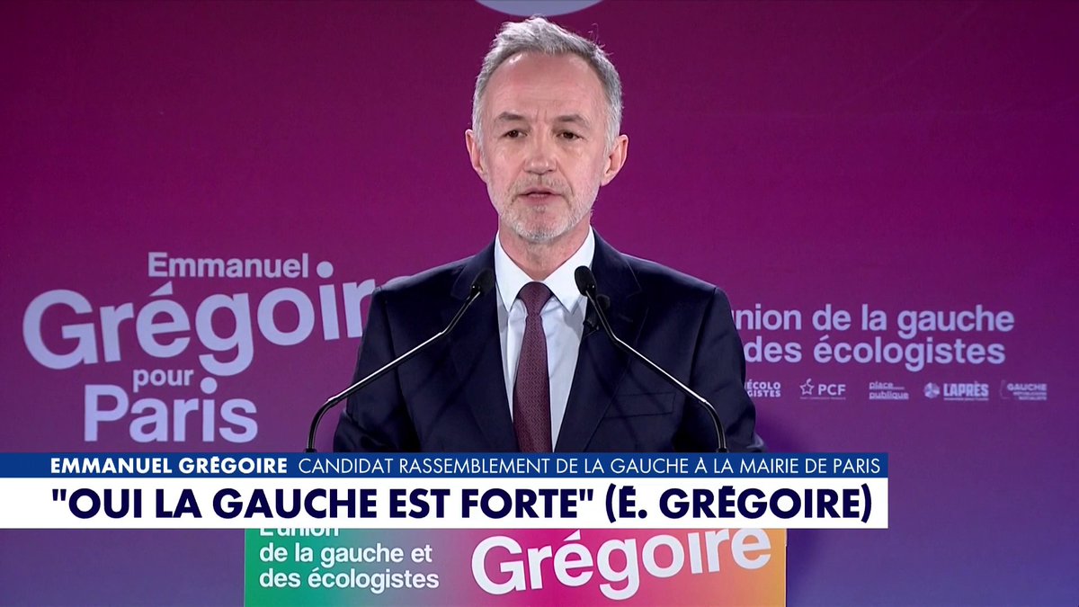 Municipale à Paris : «La droite et l'extrême-droite peuvent gagner à Paris. Dimanche prochain sera un rendez-vous pour l'histoire», lance Emmanuel Grégoire, après les résultats du premier tour Toute l'info est à retrouver sur