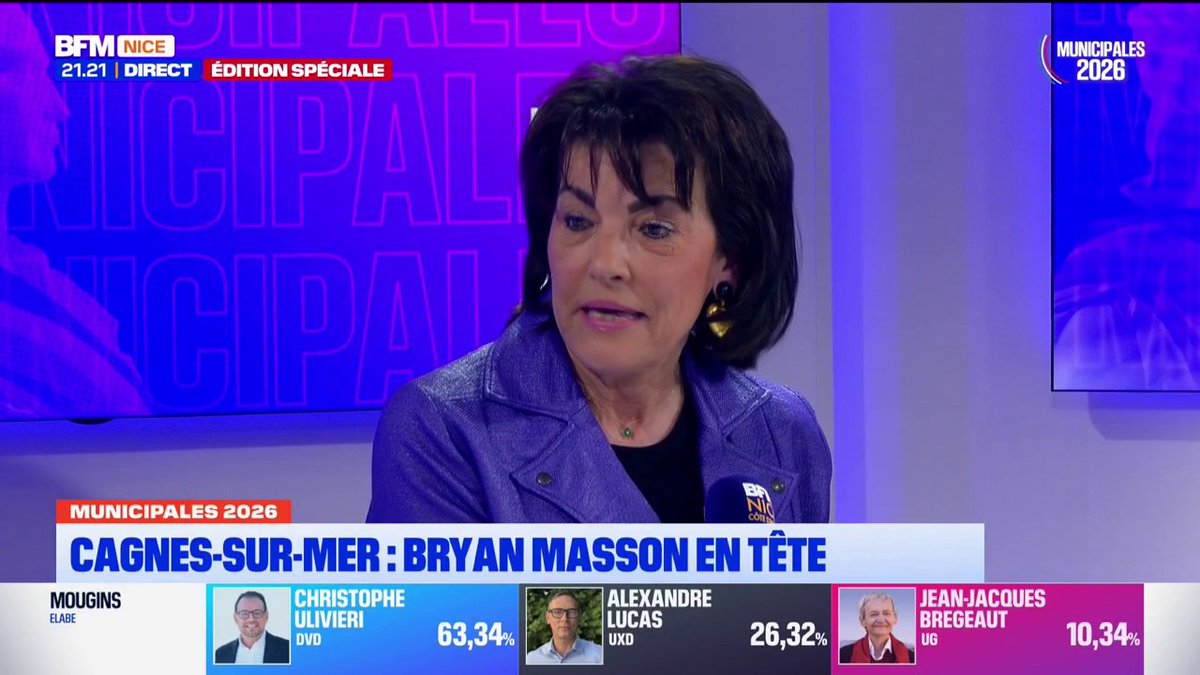 Municipales à Nice: Dominique Estrosi-Sassone revient sur la "porosité avec le RN" chez les LR