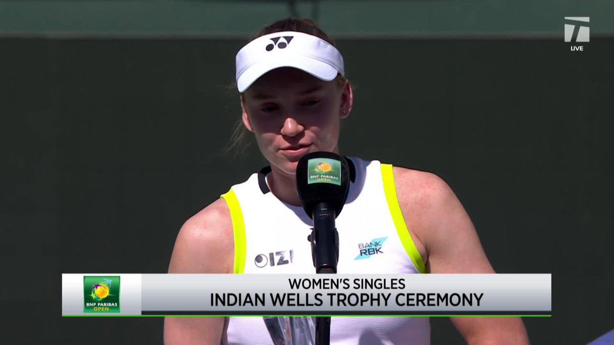 “We try to take positives and move on to the next one.” 💪 Much to be proud of for runner-up Elena Rybakina this season 🌟 #TennisParadise