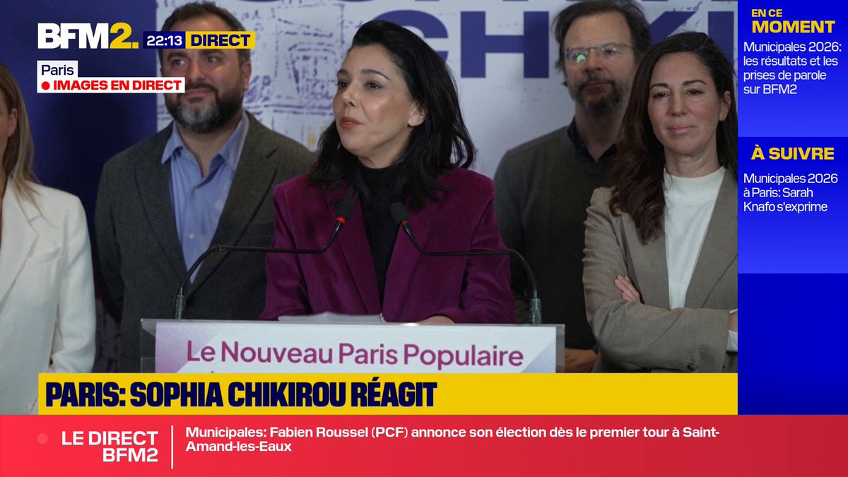 Municipales à Paris: "Si [Emmanuel Grégoire] ne veut pas d'une telle convergence pour barrer la route à la droite et l'extrême-droite au second tour, je déposerai notre liste lundi soir", lance Sophia Chikirou, candidate LFI à la mairie de Paris #BFM2