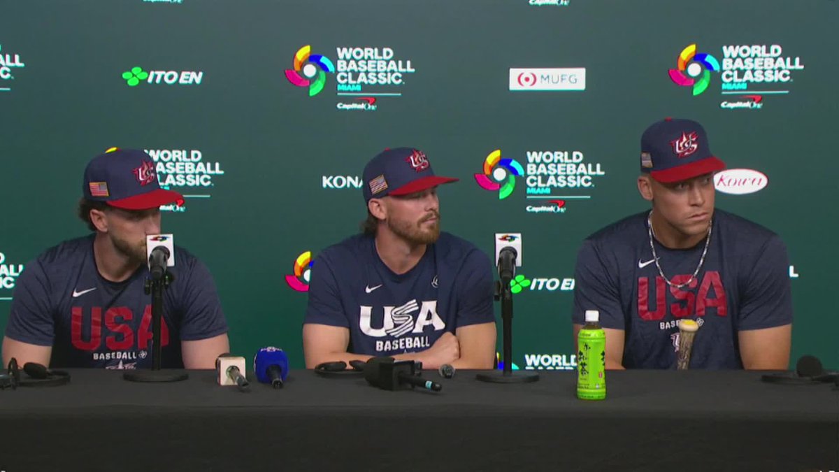 "He's been great. It's been awesome and just a privilege to play with him." Bryce Harper talks about playing with Aaron Judge on Team USA: