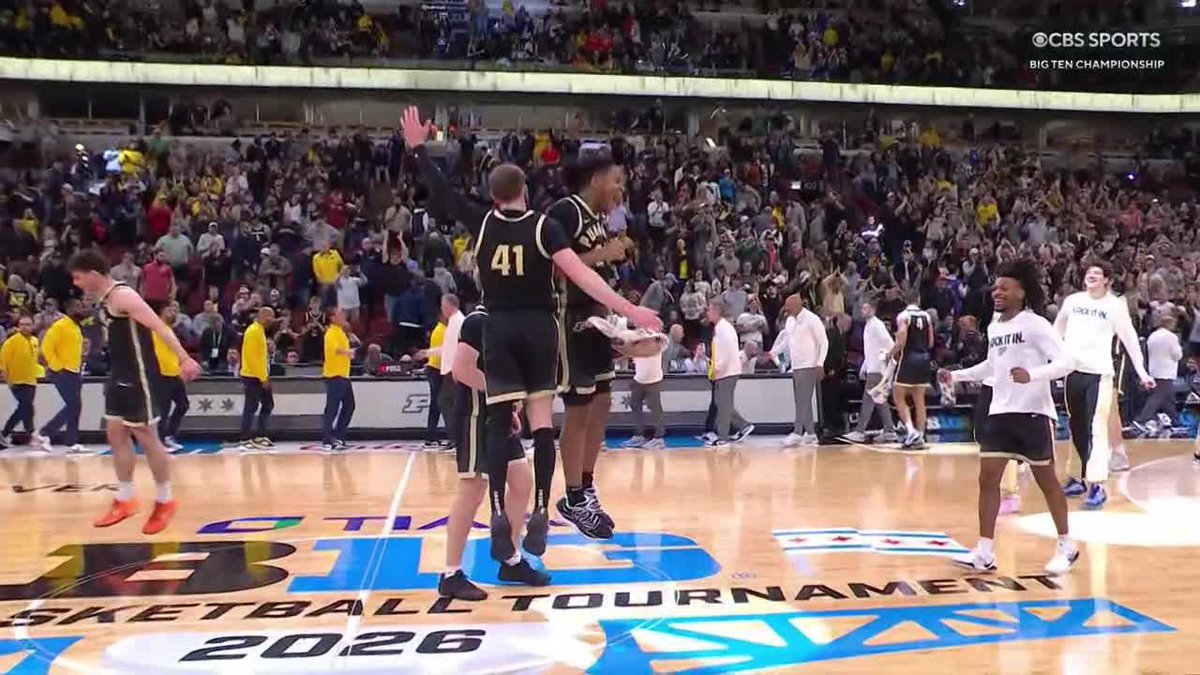 THAT'S IT! PURDUE IS YOUR 2026 BIG TEN TOURNAMENT CHAMPION! Purdue Men's Basketball 🔥