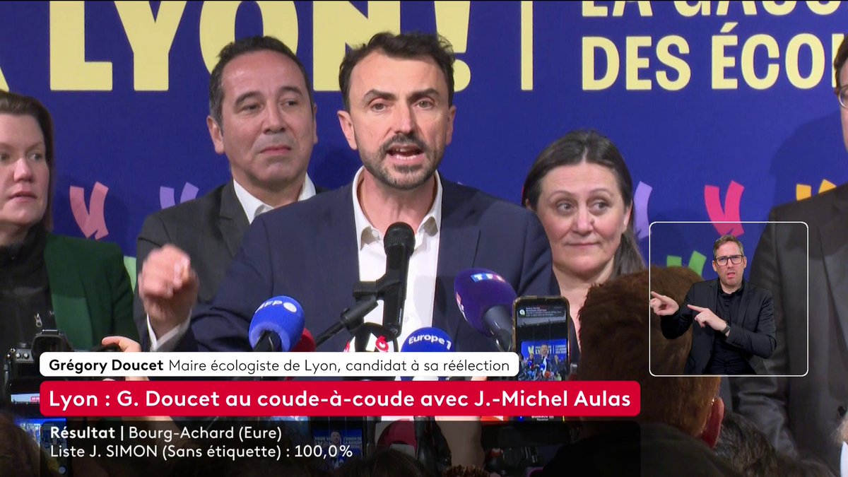 🔴⚡️ DIRECT. Municipales 2026 : "Le résultat déjoue tous les pronostics et il est éminemment politique face à un candidat complaisant avec les mouvements d'extrême droite" déclare le maire écologiste sortant Grégory Doucet. #canal16