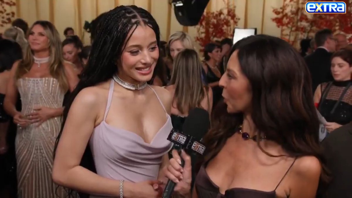 Chase Infiniti says she’s “jumping off the walls with excitement” at the #Oscars and reveals her friends freaked out when she met Zendaya in Paris.