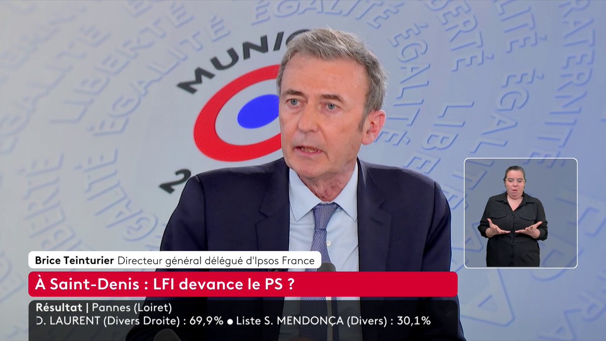 Municipales 2026 : "On observe une poussée de La France insoumise dans les villes de plus de 100 000 habitants", décrypte Brice Teinturier, directeur général délégué d'Ipsos France.