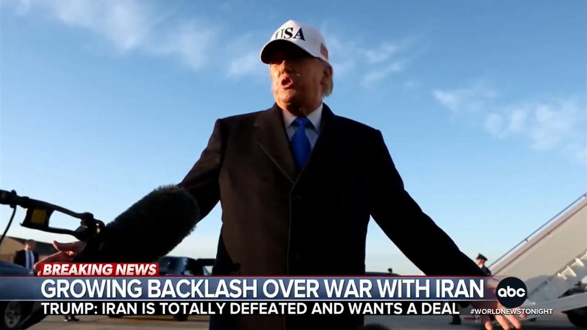 Pres. Trump is facing fierce backlash as a political action committee affiliated with the president is fundraising off the war and photos of Trump during the somber dignified transfer. The admin. pushing back against the criticism. Selina Wang reports.