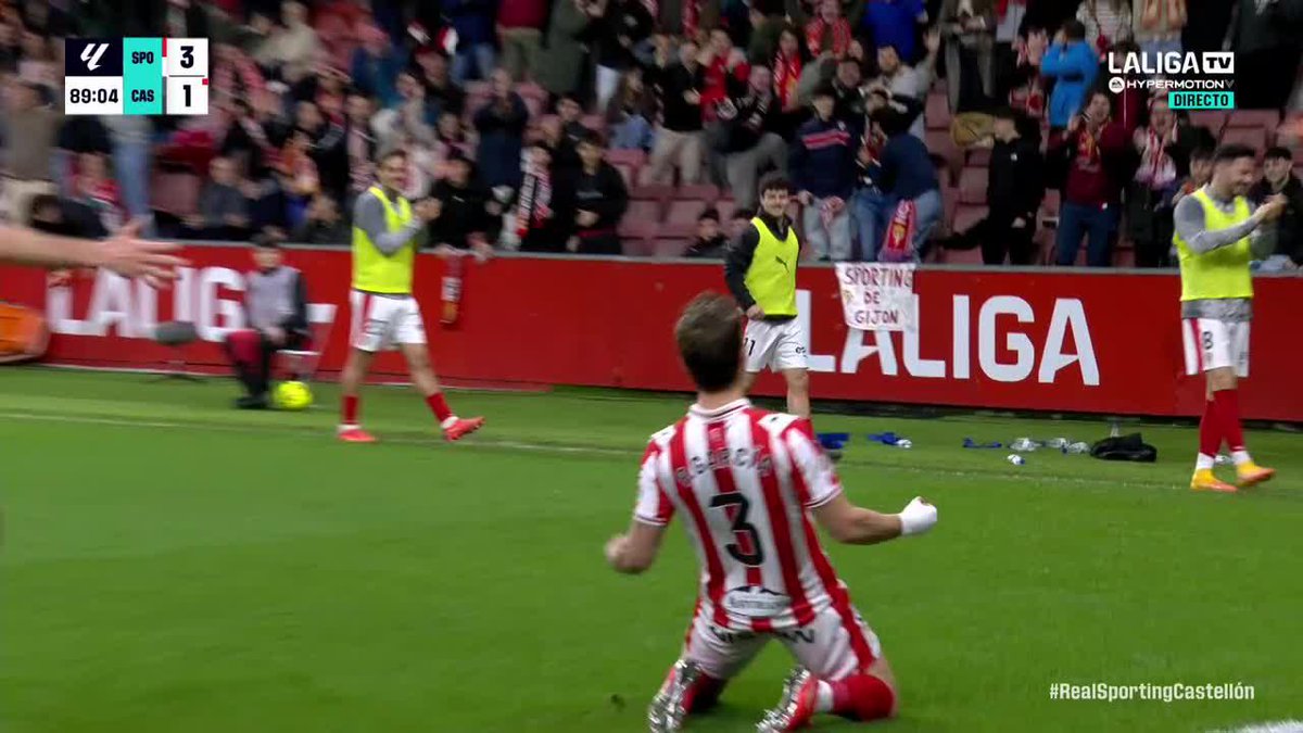 EL RECORTE. LA DEFINICIÓN. EL GOLAZO DE PABLO GARCÍA 🔥 El Sporting de Gijón tiene licencia para soñar ❤️🤍 #LALIGAHYPERMOTION