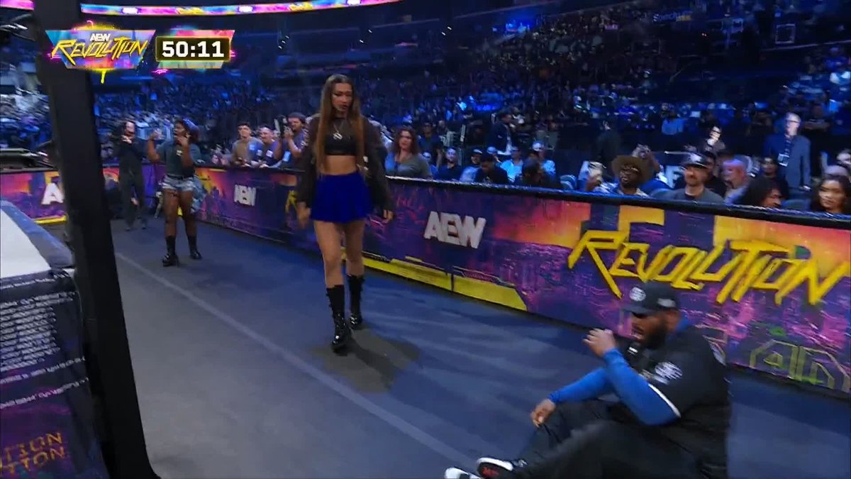 The Infantry noticed Wayne Brady was ringside! Watch #AEWRevolution Zero Hour LIVE on HBO Max!