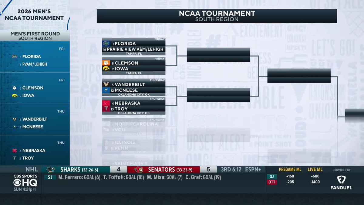 "Vanderbilt got screwed more than any other 5-seed." Matt Norlander on Vandy's first round vs McNeese.