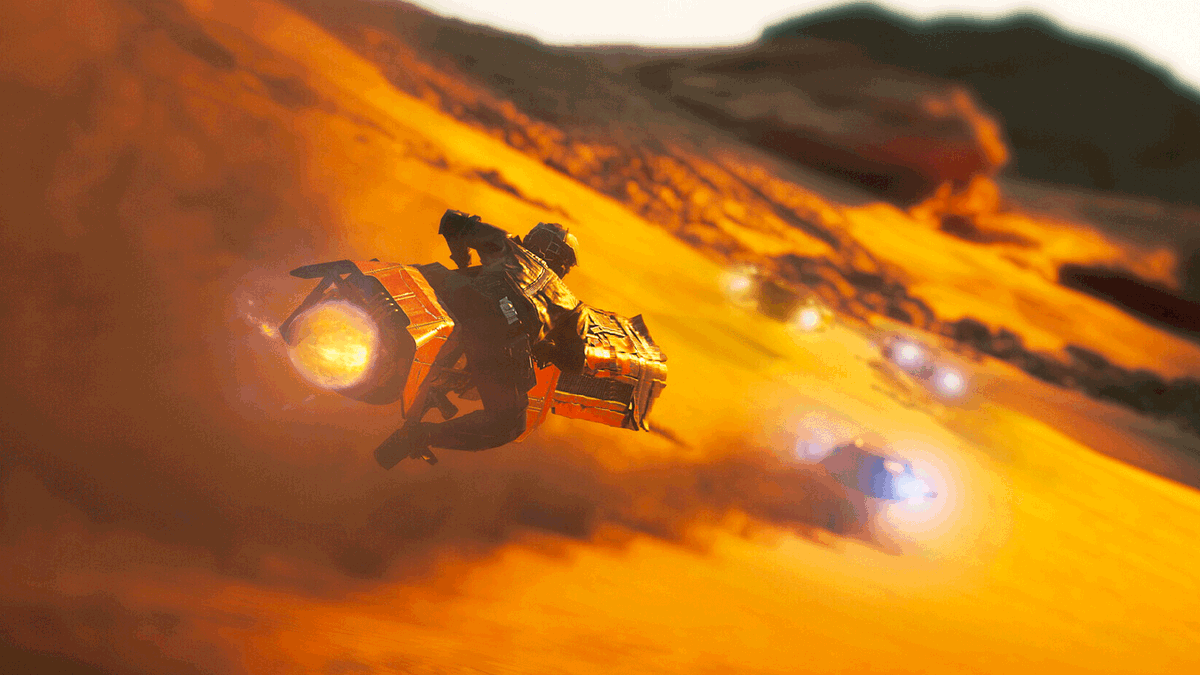 Race to the finish in Star Wars: Galactic Racer with unmatched graphical fidelity courtesy of DLSS 4.5 support on PC powered by NVIDIA.