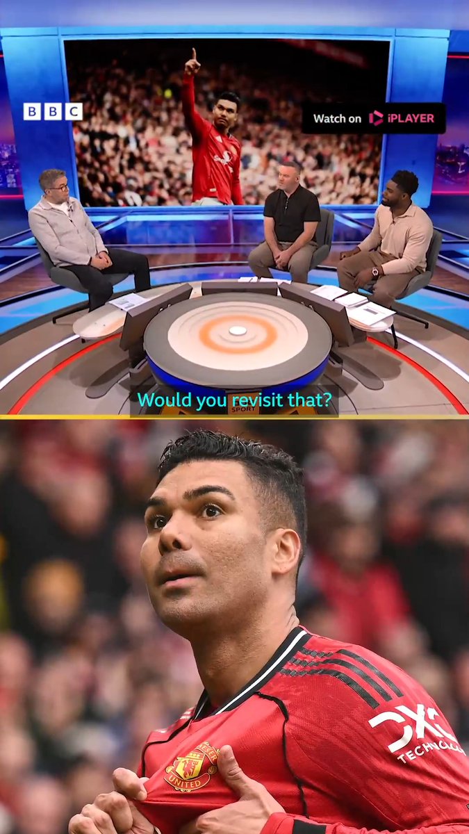 ๐ฃ "I think he's owed that now!" โ
Should Man Utd revisit their decision to not sign Casemiro on for another year? ๐๐ค