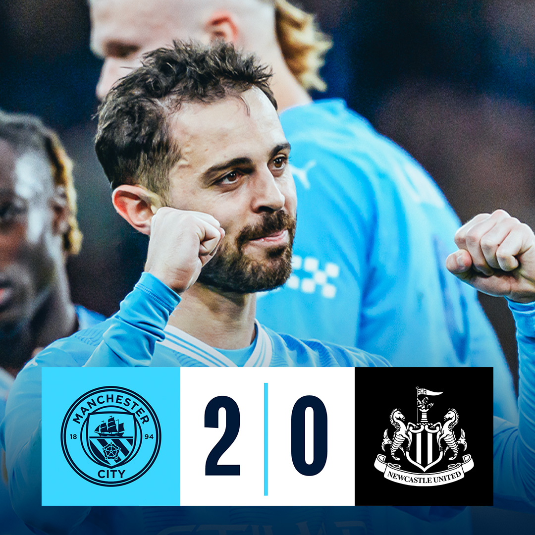#OnThisDay: #ManCity 2-0 Newcastle [2024] ⚽️ [13', 31'] Bernardo Silva