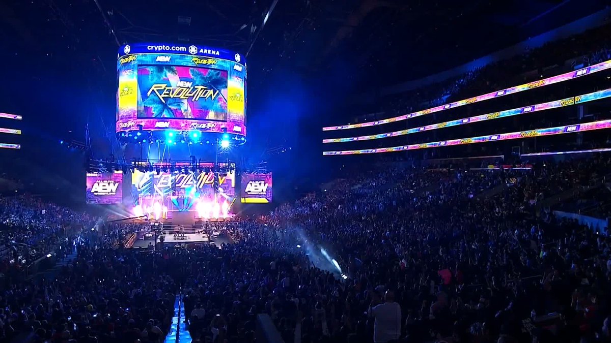 THE 21-MAN BLACKJACK BATTLE ROYALE CONTINUED INTO THE $50 REVOLUTION PPV... WITH PYRO GOING OFF DURING THE MATCH!!! Once again, one hell of an incentive for fans to buy the show immediately.