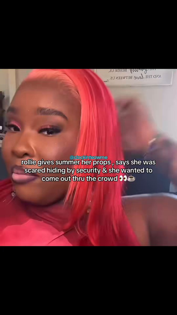 Rollie said that Summer was scared at the Baddies USA reunion hiding by the security, and she didn’t want to walk out from behind the stage, she wanted to walk out from the crowd 👀