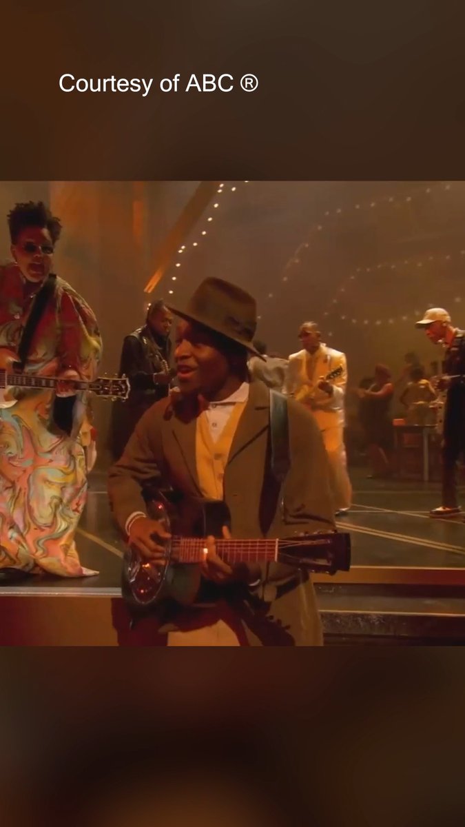 Miles Canton and the cast of #Sinners perform Best Original Song nominee, "I Lied To You’ at the #Oscars.