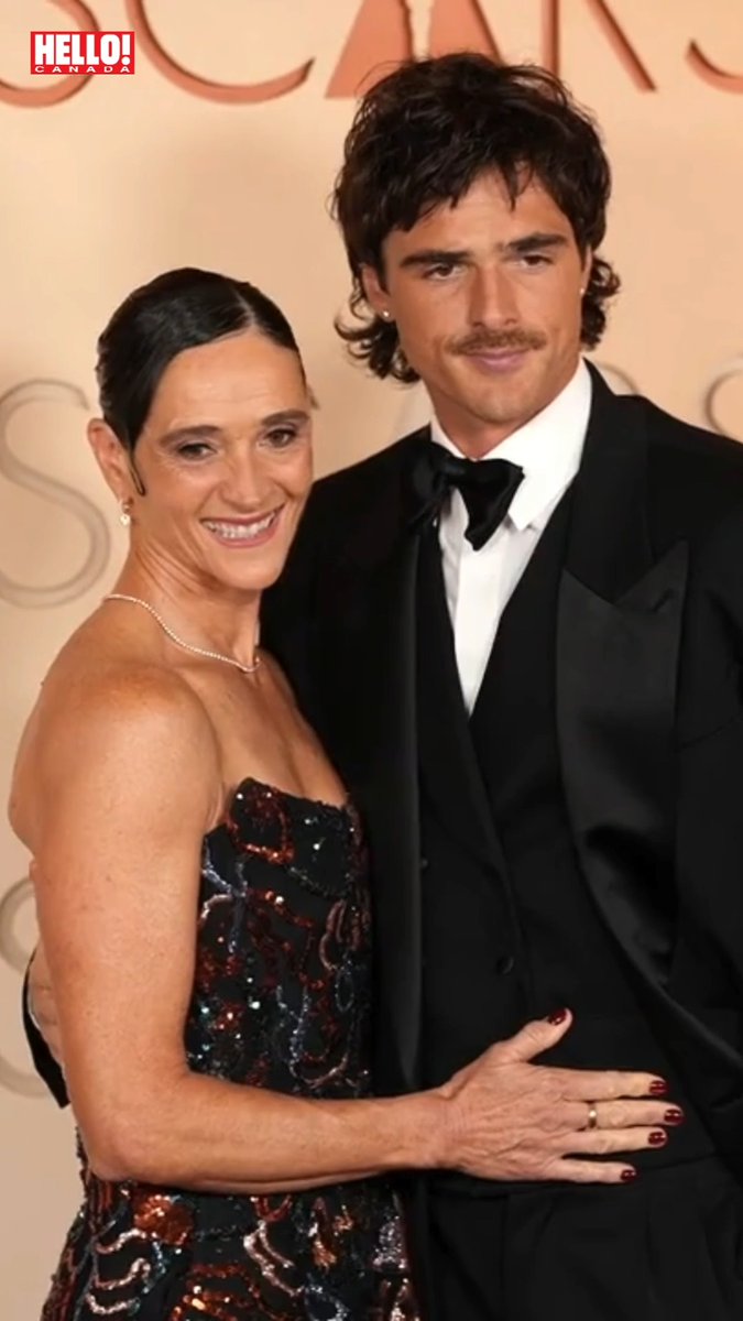 Jacob Elordi's mom Melissa looked so proud of him as they walked the Oscars red carpet together 💖 The actor, 28, promised her at 15 that he would take her to ceremony when he got his first nomination, making a 13-year-old dream come true ✨ 📽️ : Getty #Oscars2026