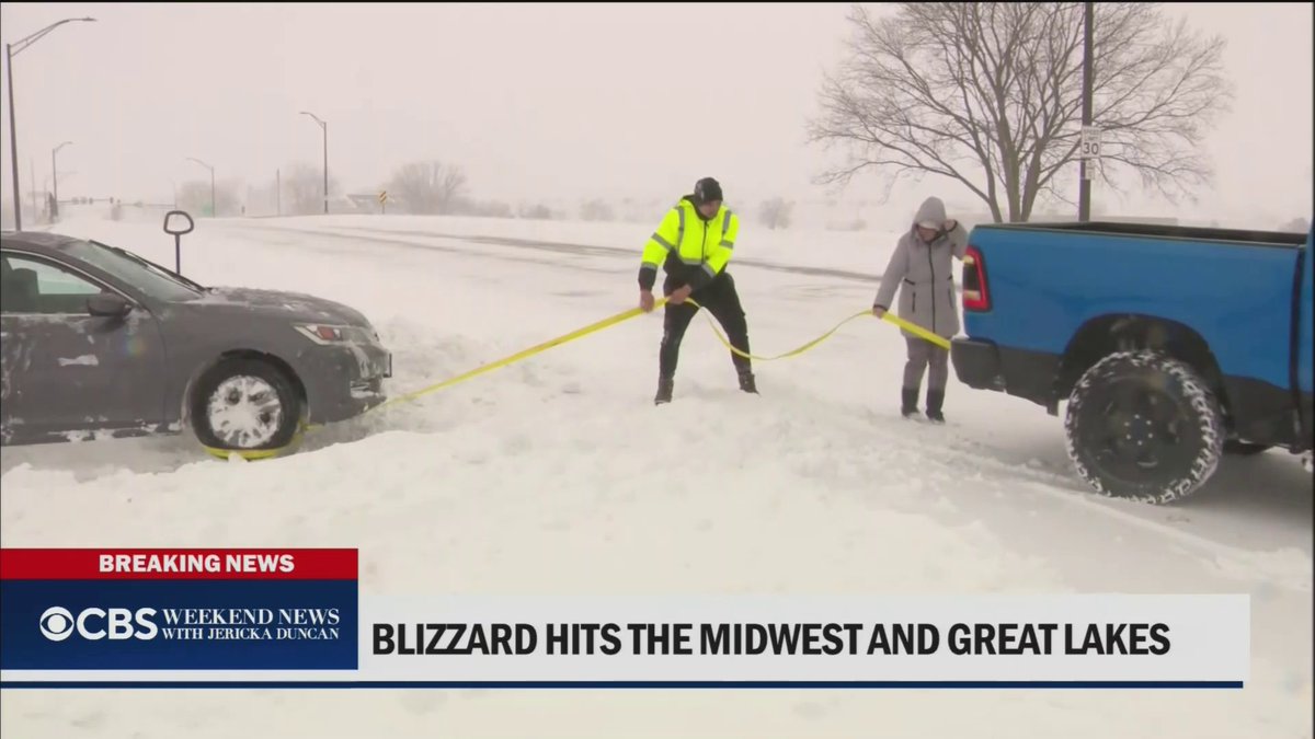 A massive snowstorm is blasting the Midwest and Great Lakes with blizzard conditions and what could be record snow. CBS News’ Ian James Lee reports on the conditions and Meteorologist Andrew Kozak TV has the forecast.