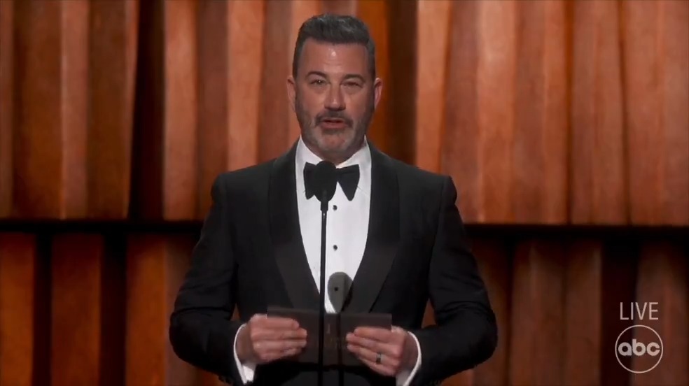 Jimmy Kimmel at the Oscars: "As you know, there are some countries whose leaders don't support free speech. I'm not at liberty to say which. Let's just leave it at North Korea and CBS."