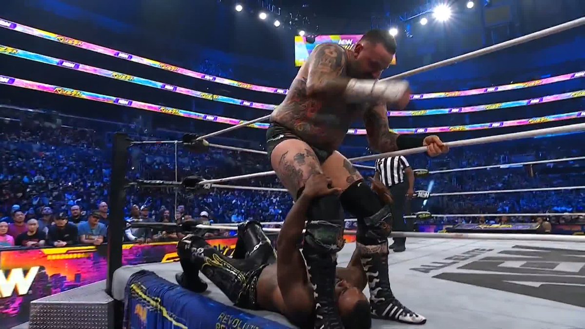SWERVE STRICKLAND WITH A DEADLIFT LIGER BOMB ON 300+LBS BRODY KING!!!! WTFFFFFF THIS MF IS DIFFRENTTTTTT #AEW #AEWRevolution