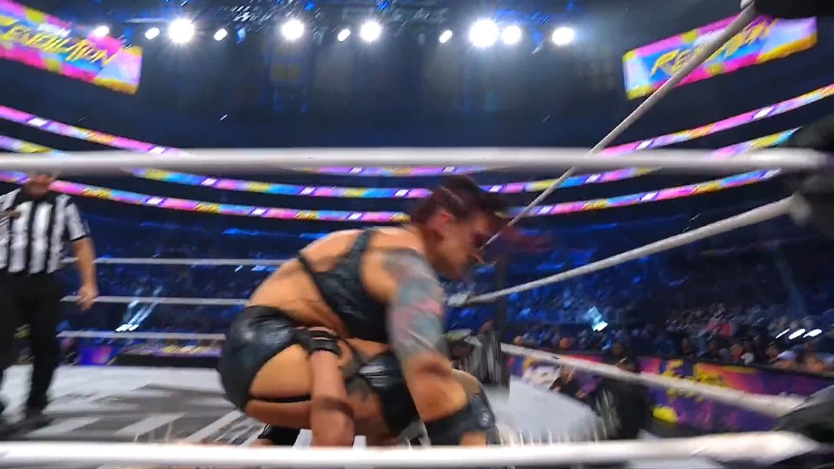 .@Toxic_Thekla takes the first fall! Watch #AEWRevolution LIVE on PPV!