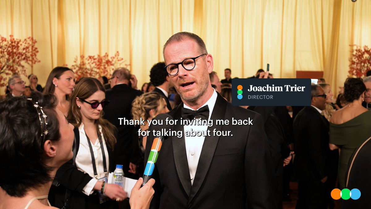 Four Scandinavian Favorites with Sentimental Value director Joachim Trier ✨ Sentimental Value won Best International Feature at the 2026 Oscars The #Oscars are LIVE on ABC and Hulu. #OnlyAtTheOscars