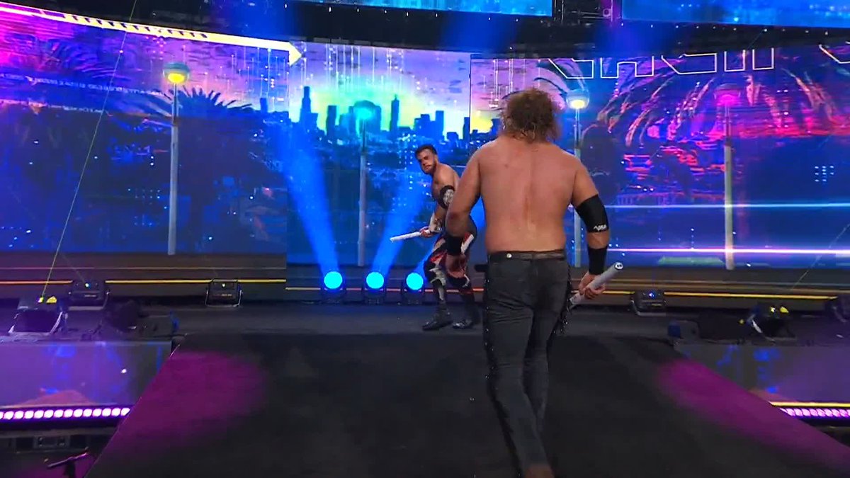 When I was little, the kitchen light used light tubes. I always wanted to use one as a light saber, I was just never dumb enough. These guys are. I was jealous for like two seconds, until I saw MJF's back. It turns out I was a smart kid.