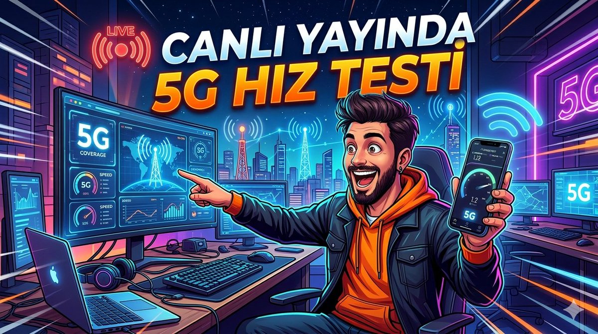 Keşke bu testi canlı yayında yapmasaydım 😅 Amerika’da zemin kattaki evde 5G hız testi yapayım dedim. Sonuç biraz sıkıntı oldu.