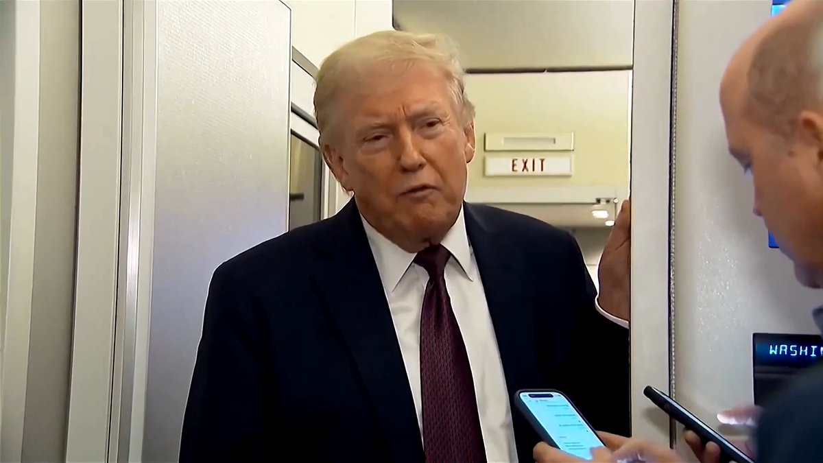 President Trump said his administration is talking to seven countries about helping to secure the Strait of Hormuz amid the Iran war, calling on them to help protect ships in the vital waterway that Tehran has mostly blocked to oil tanker traffic