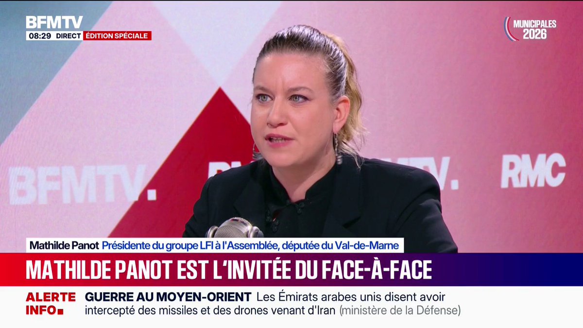 🚨 Municipales : Mathilde Panot (LFI) salue "l'arrivée de la nouvelle France".