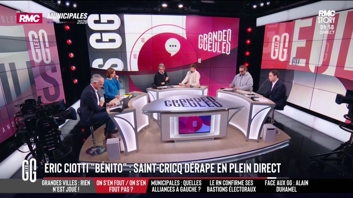 🔴 Éric Ciotti "alias Bénito" : le dérapage de Nathalie Saint-Cricq sur France TV 🗣️ Charles Consigny dénonce une orientation politique de la chaîne : "Le service public a une hostilité très forte à l'égard de la droite." #GGRMC