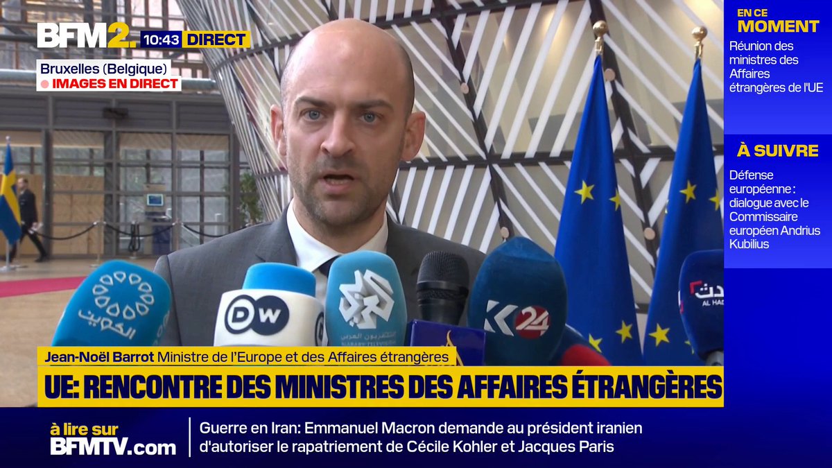 Russie: Jean-Noël Barrot annonce "9 nouvelles désignations de criminels de guerre responsables du massacre de Boutcha et 4 sanctions à l'encontre des propagandistes du Kremlin, y compris un Franco-Russe Adrien Bocquet" BFM2