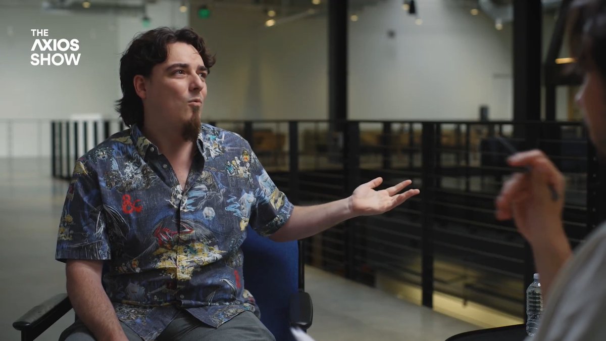 🍀 WATCH: Anduril founder Palmer Luckey, joins Colin Demarest on the Season 2 premiere of THE AXIOS SHOW: Luckey covers: • Which weapons he would and wouldn't make • Where he stands on the Iran war • Why he's loud on Twitter