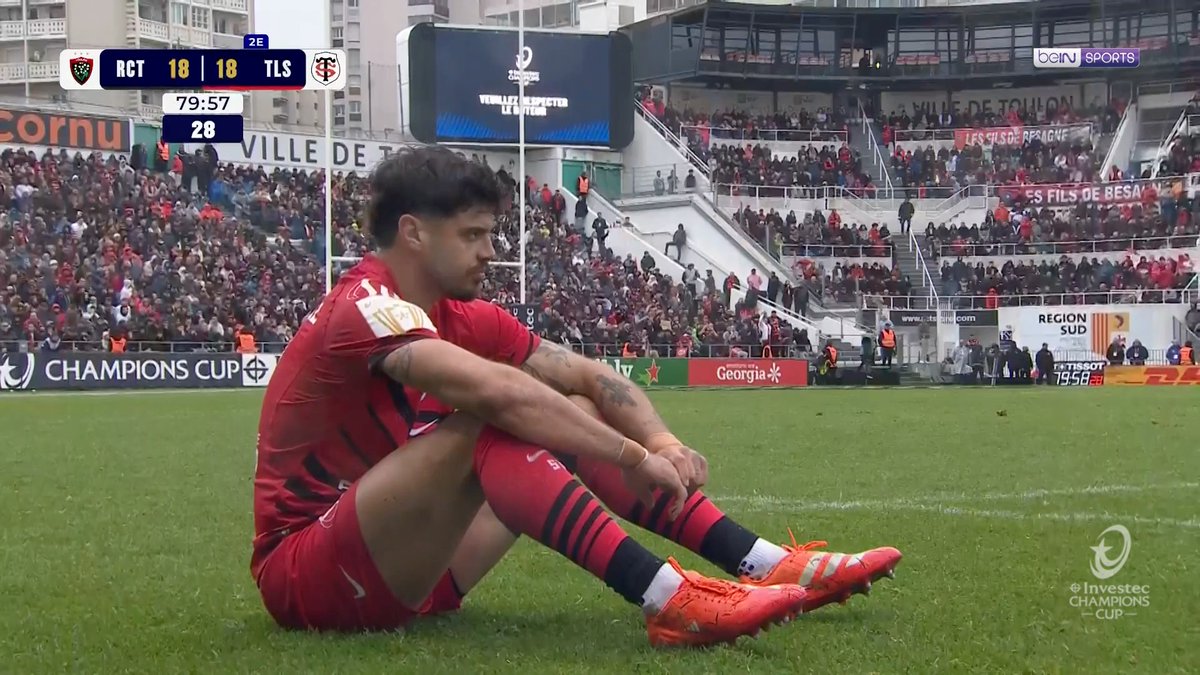 La pénalité de la gagne de Thomas Ramos dans le Tournoi des Six Nations nous rappelle un certain jour d’avril dernier 🎯 En lire plus 🔗 #InvestecChampionsCup