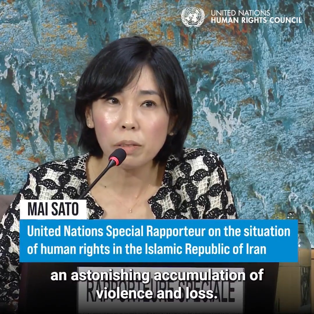 “So much violence, so much death.” Mai Sato, Special Rapporteur on the human rights situation in Iran, called for a diplomatic dialogue to end the military escalation. “The people of #Iran must be at the heart of any solution,” she told the United Nations Human Rights Council at #HRC61.