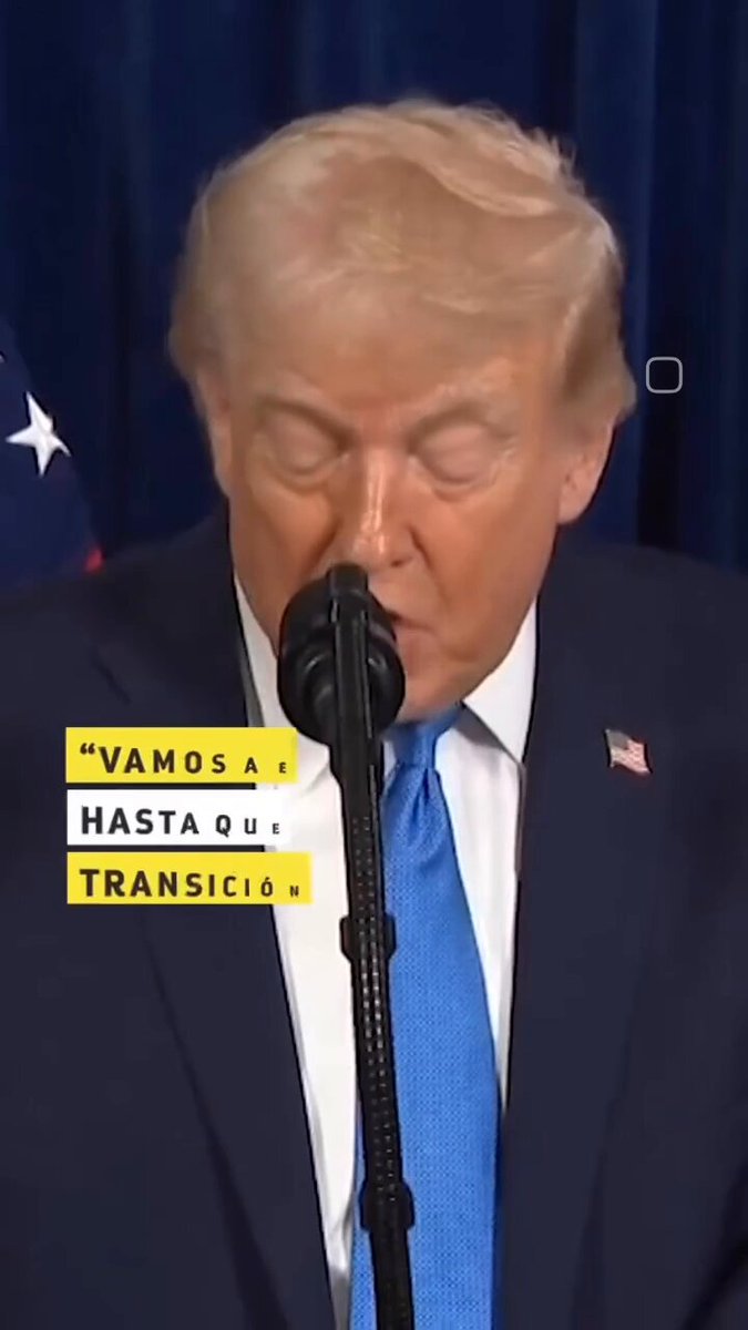 El Presidente de los Estados Unidos de Americanos 🇺🇸 Donald J. Trump deja claro que no se irán de Venezuela 🇻🇪 hasta no dejar seguro el país y de que no regrese otra dictadura