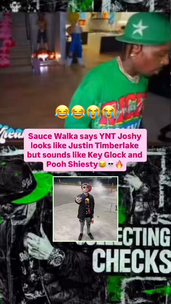 Sauce Walka says YNT Joshy looks like Ashton Kutcher and Justin Timberlake but sounds like Pooh Shiesty and Key Glock😂🔥 #SauceWalka #YNTJoshy #poohshiesty #keyglock #ashtonkutcher #justintimberlake