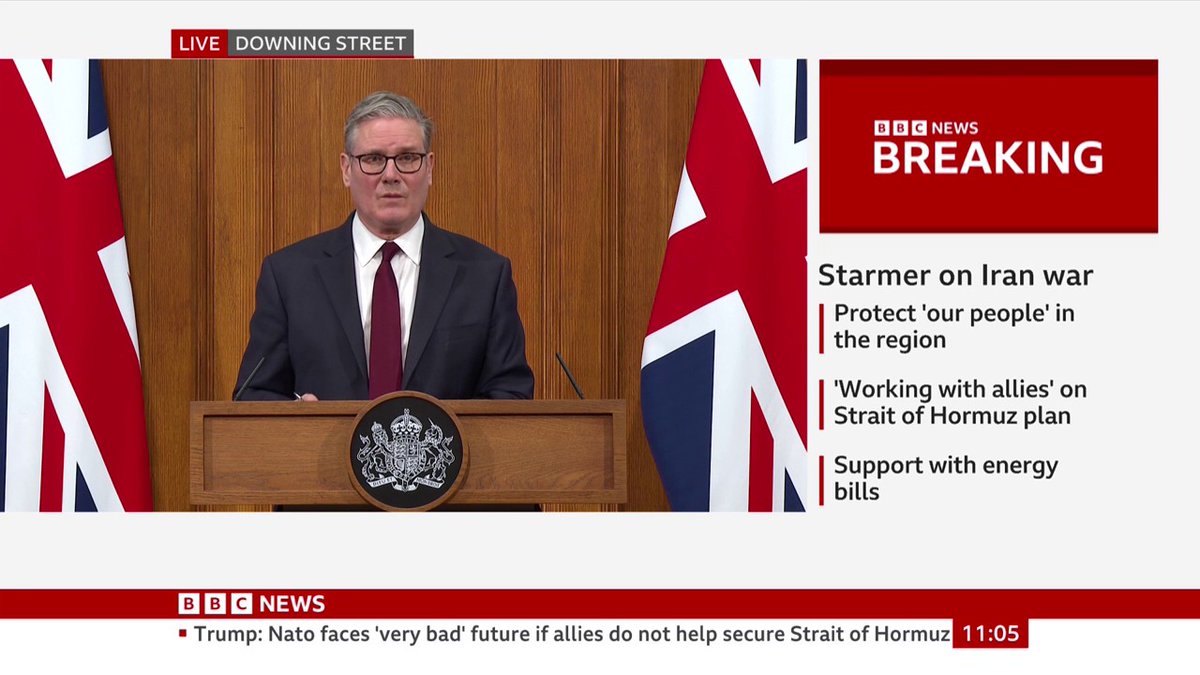 "Whatever the challenges that lie ahead, this government will always support working people," Keir Starmer says "My leadership is about standing firm for the British interest, no matter the pressure," the PM adds Follow live: