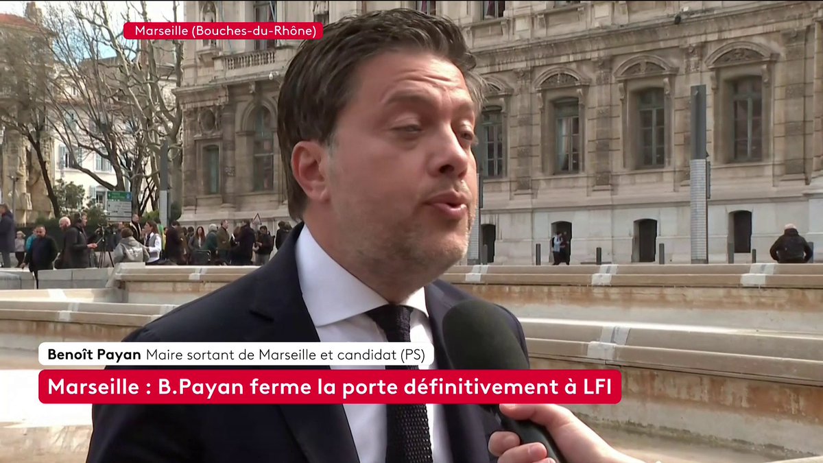 🔴 🗣 Benoît Payan, maire sortant de Marseille et candidat PS : "Je n'appelle absolument pas Sébastien Delogu à se retirer. Je ne suis dans aucune tractation, je n'appelle pas madame Vassal à se retirer. Chacun est face à sa conscience et son histoire. #canal16