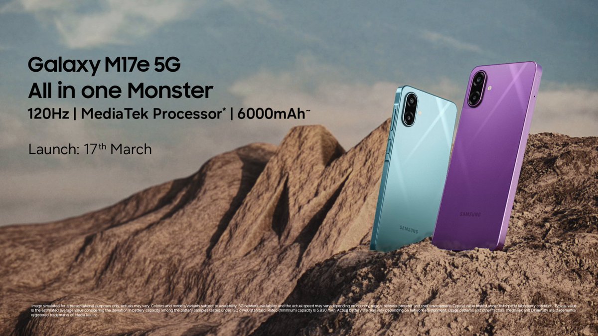 Sorry Rannvijay, dust and splash resistance is Monster exclusive. Experience Monster Durability with the all new Galaxy M17e 5G which gives you Monster protection against spills, splashes and real life.