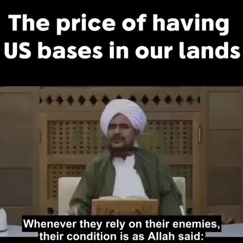 Habib Umar on the price of having US bases in Muslim lands.
