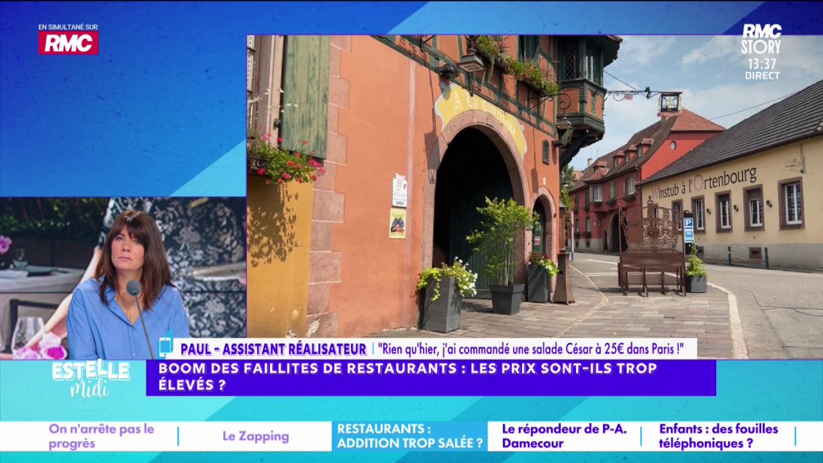 👨‍🍳 Faillites de restaurants 📞 Paul : "Je m'arrête dans un resto dans le 20e arrondissement de Paris, la salade César qui approchait les 20€ est aujourd'hui à 25€ ! On vous donne l'huile d'olive et vinaigre et on vous dit "faites votre sauce" ! Le cappuccino est à 7,5€ !"