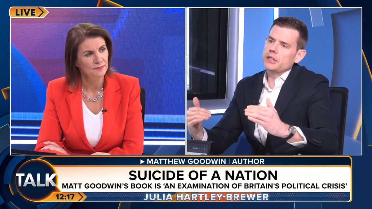 🚨"No more sharia courts, no more cousin marriage, no more separate communities. We are now going to focus on assimilation." Author Matt Goodwin says, "If you live in Britain, you integrate into Britain." Julia Hartley-Brewer | Matt Goodwin