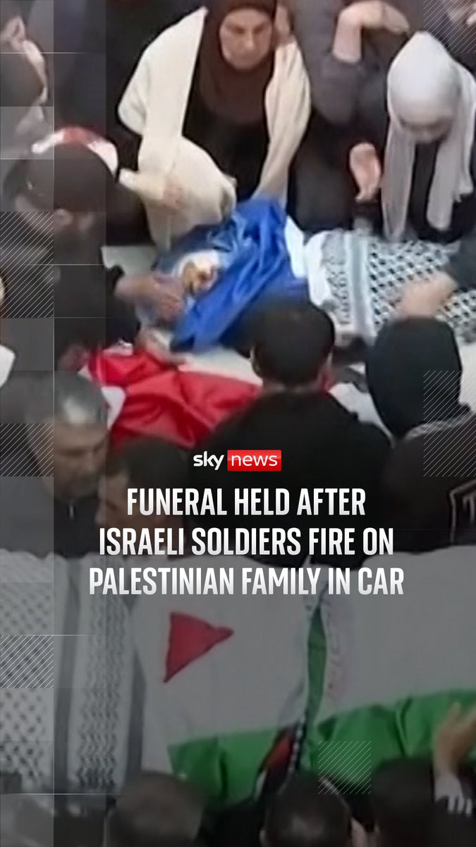 1/2 - A mother, father and two of their children were laid to rest in the occupied West Bank on Sunday after Israeli soldiers fired on the family car, the Palestinian Authority’s Health Ministry said. Live updates: