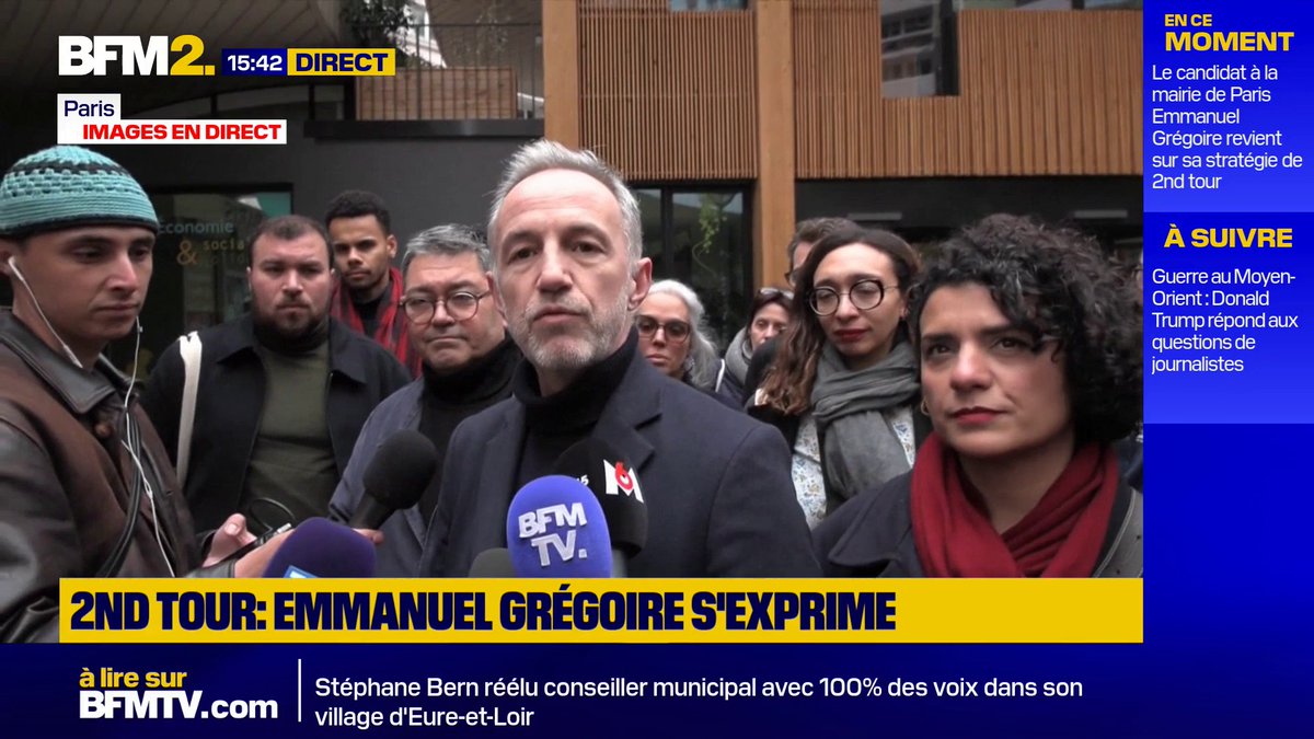 "Je fais un choix, c'est celui de l'éthique et de la vérité": pourquoi Emmanuel Grégoire ne fera pas alliance avec LFI au second tour #BFM2