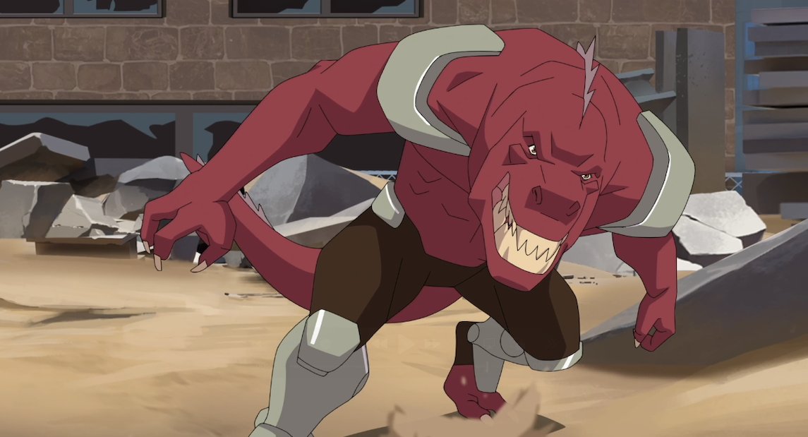 First Season 4 clip courtesy of our friends at IGN, featuring your first listen of Matthew Rhys as Dinosaurus!!!!