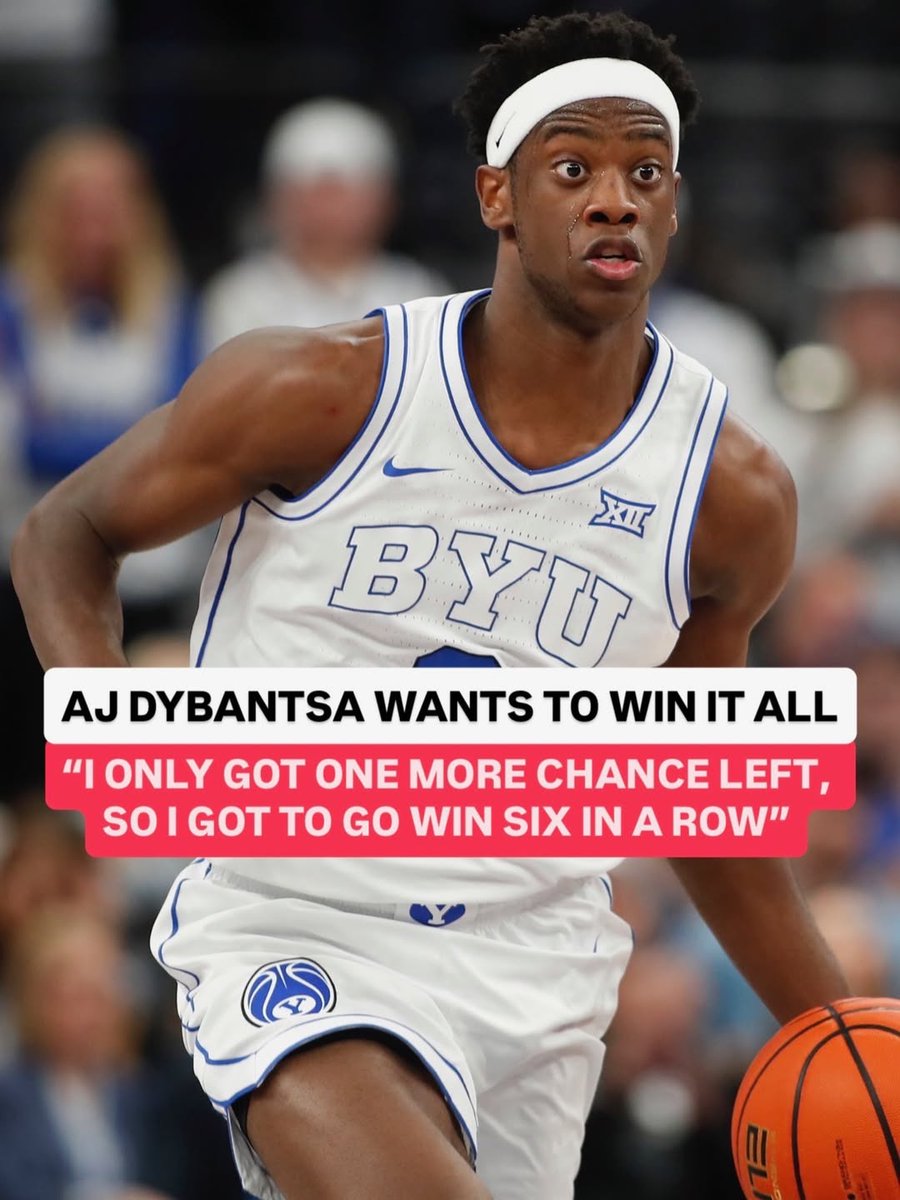 AJ Dybantsa is ready for a long run in March Madness: "My goal is to win a Big 12 Championship and a National Championship. I fell short of the BIG 12, so I only got one more chance left. I got to go win 6 in a row." WINNING FORMULA w/ AJ Dybantsa Tor'i Ten000Hours